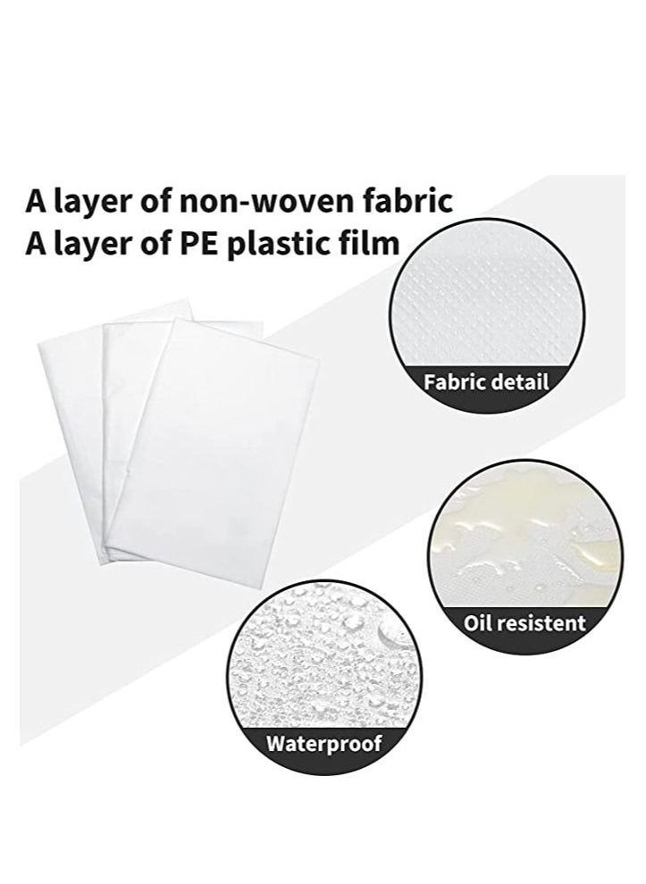 Generic - Disposable Non-Woven Bed Sheet 80x180CM,50 Pcs of 1 Roll Spa Bed Waterproof Bed Cover, Massage Table Paper Roll for Massage, Spa, Tattoo and Exam Tables - Image 1