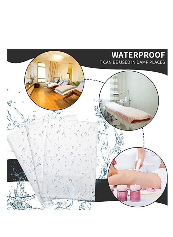Generic - Disposable Non-Woven Bed Sheet 80x180CM,50 Pcs of 1 Roll Spa Bed Waterproof Bed Cover, Massage Table Paper Roll for Massage, Spa, Tattoo and Exam Tables - Image 1