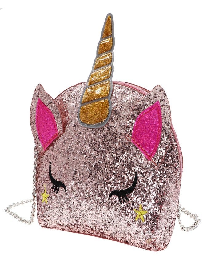 حقيبة يد نسائية مزينة بالترتر اللامع على شكل وحيد القرن، حقيبة كتف كروسبودي، حقيبة يد، حقيبة صدفية - Image 2