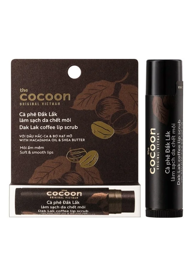 The Cocoon Original Vietnam  The Cocoon Original Vietnam Dak Lak Coffee Lip Scrub, Macadamia Oil & Shea Butter Exfoliating Lip Treatment, Soft & Smooth Lips, Vegan Lip Care, Natural Chapped Lips Remedy, Hydrating Balm  | Best Price UAE