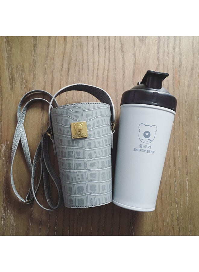 Korean Cup Bear Energy Cup Functional Sports Water Cup Alkaline Water Bottle Large Capacity Stainless Steel Insulated Cup