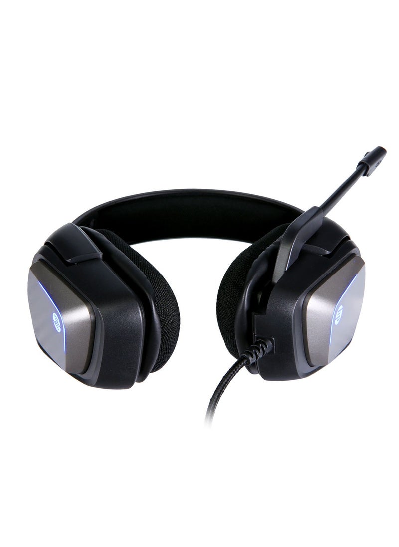 HP - H220GS Virtual 7.1 LED Backlit Gaming Headset with Microphone, Wired - Image 1