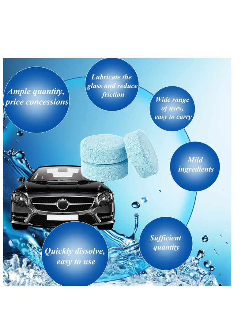 SYOSI 150 PCS Car Windshield Glass Concentrated Washer Tablets Solid Car Effervescent Tablets Glass Solid Wiper Cleaning Tablets for Car Kitchen Window  - Image 5