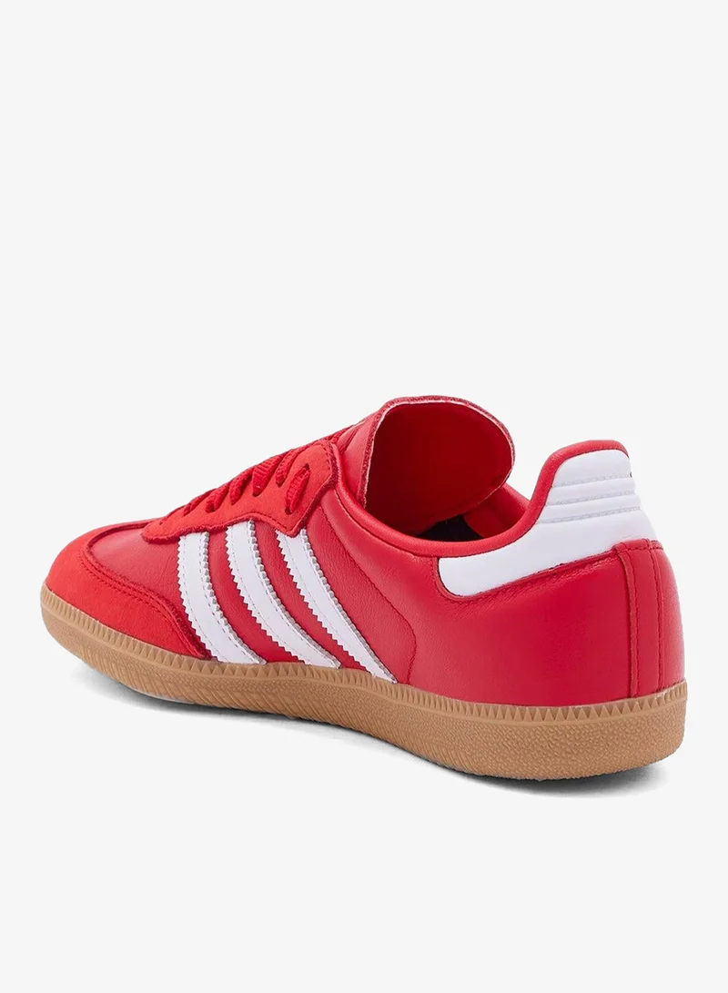 اديداس اوريجينالز حذاء نسائي سامبا الأصلي الأحمر