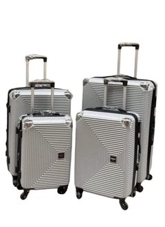 Unbreakable Luggage Trolley Bags with TSA Lock, 4 Silent Spinner Wheels, Expandable Double Zipper -, Acrylonitrile Butadiene Styrene (ABS) Size 32 Size 28 Size 24 Size 20 Grey