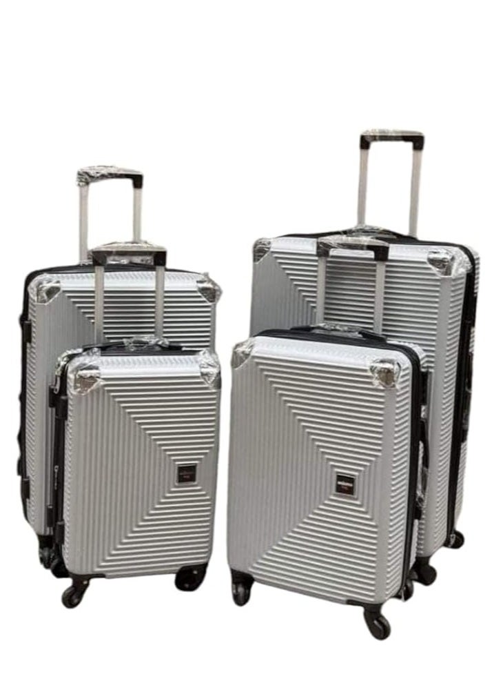 Generic - Unbreakable Luggage Trolley Bags with TSA Lock, 4 Silent Spinner Wheels, Expandable Double Zipper -, Acrylonitrile Butadiene Styrene (ABS) Size 32 Size 28 Size 24 Size 20 Grey - Image 1