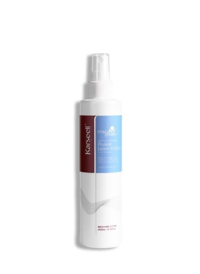 maca power Maca Essence Repair Protein Leave In Spray for dry ,damaged hair 200ml