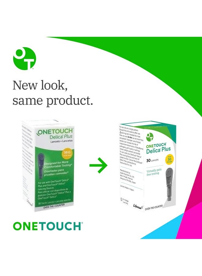 ONETOUCH OneTouch Delica Plus Lancets for Diabetes Testing | Fine 30-Gauge Lancets for Blood Test | Diabetic Supplies for Blood Sugar Monitor | Diabetic Lancets for Lancing Device, 200 Count - Image 4