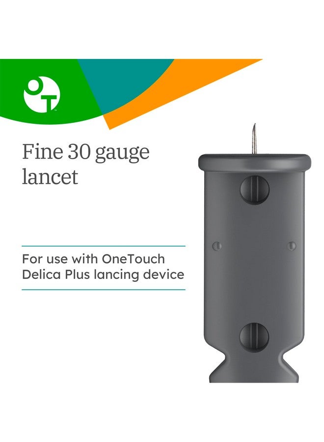 ONETOUCH OneTouch Delica Plus Lancets for Diabetes Testing | Fine 30-Gauge Lancets for Blood Test | Diabetic Supplies for Blood Sugar Monitor | Diabetic Lancets for Lancing Device, 200 Count - Image 3