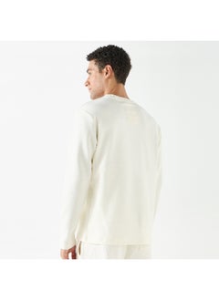Kappa Kappa Solid Crew Neck T-shirt with Long Sleeves  - Image 1