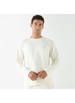 Kappa Kappa Solid Crew Neck T-shirt with Long Sleeves  - Image 2