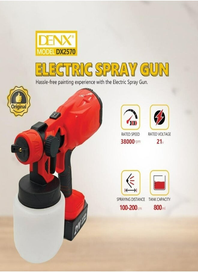 Denx Dx2570 800-Watt Rechargeable Electronic Sprayer - Image 1