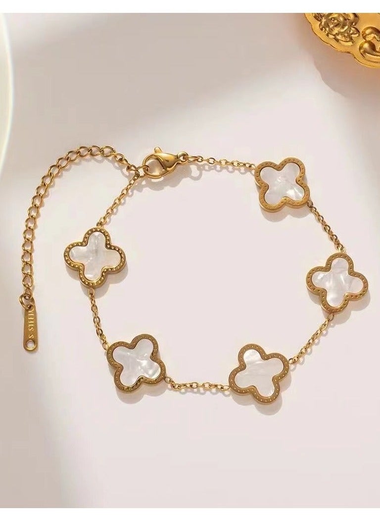 Generic New Fashion Women's White Petal Bracelet (White)  - Image 1