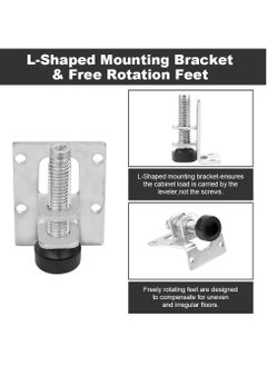 Excefore Heavy Duty Adjustable Furniture Leveler Feet, 4 Pcs Heavy Duty Leveling Feet, M10 Furniture Leveling Legs for Tables, Shelving Units, Cabinets, Workbench  - Image 5