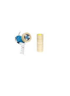 AQSON TAPE DISPENSER HEAVY DUTY WITH 6PCS CLEAR PACKING TAPE 100YARD  - Image 2