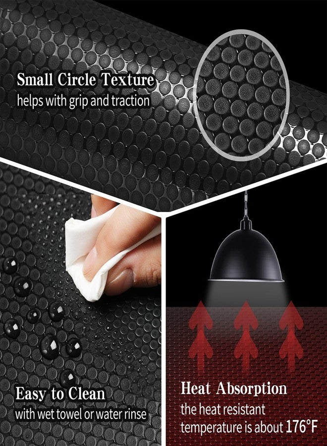 zunzingy Bearded Dragon Tank Accessories, Reptile Mat, Reptile Terrarium Substrate Liner for Leopard Gecko, Lizard, Snake, Tortoise, Iguana Non-Adhesive Reptile Flooring (18"x36" Black) - Image 4