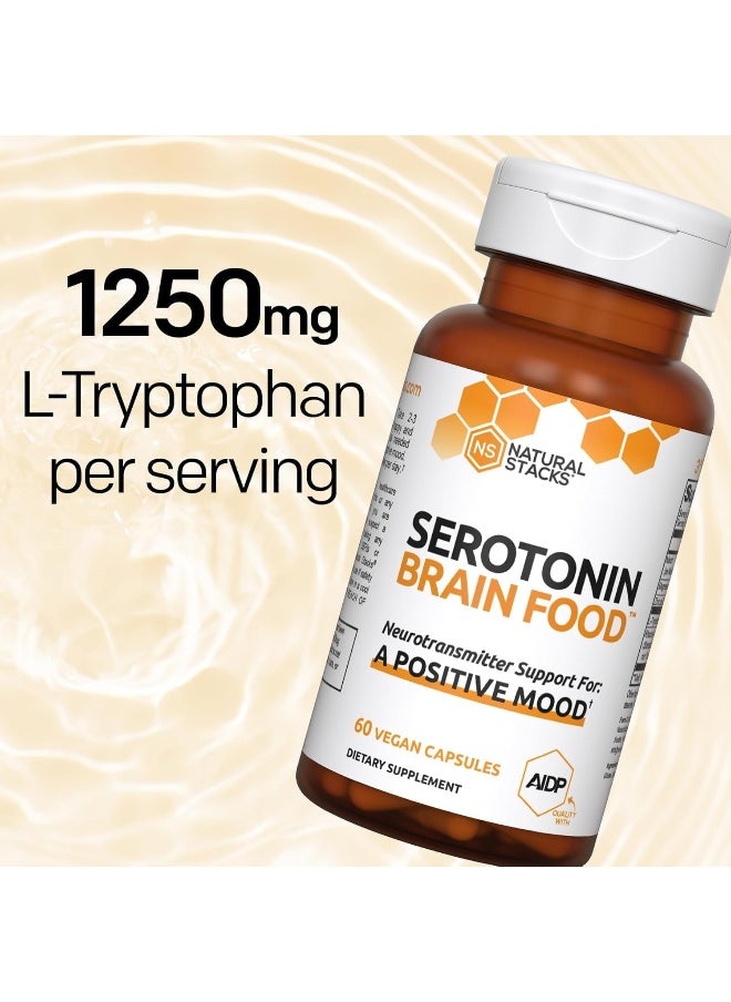 Natural Stacks Serotonin Brain Food - 60 Capsules  - Image 4