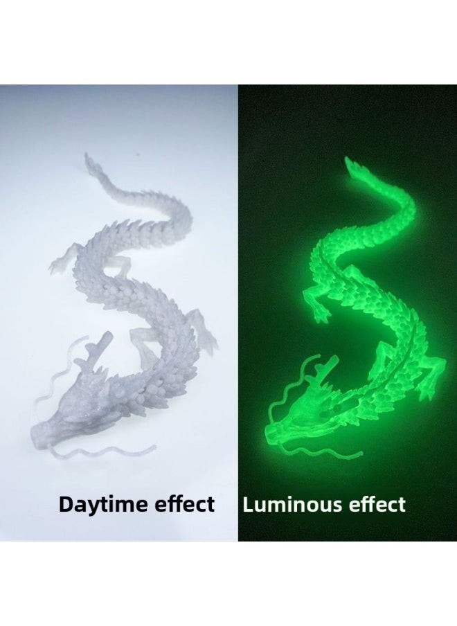 null - China Dragon 90cm Dragon Ornaments 3D Printing Dragon Handmade Deformation Ornaments Gift Crafts Stall-Color:3d Printed Dragon [multi-color Mixed]-Size:60cm [without Dragon Whiskers] - Image 1