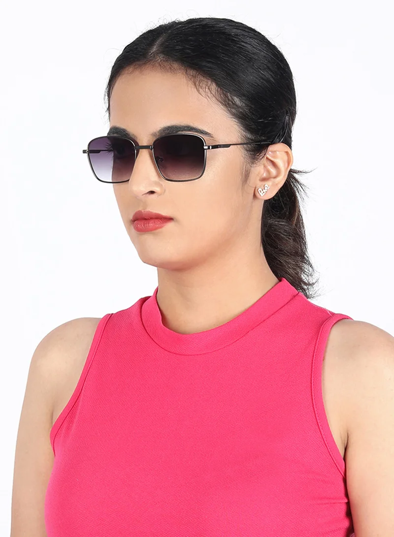 Woggles UV- Protected  Black Rectangle Sunglasses