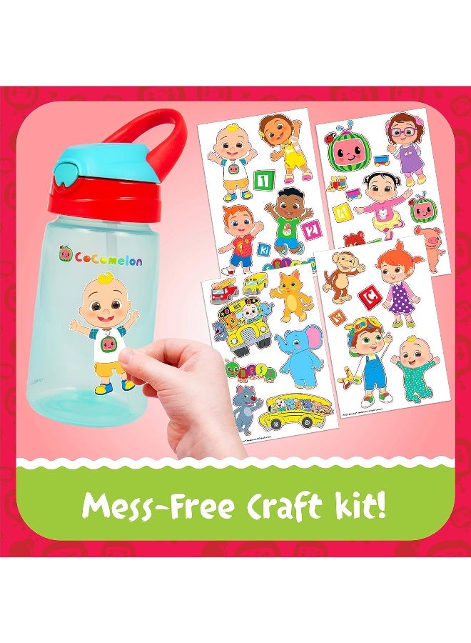 Creative Kids Creative Kids Cocomelon Decorate Your Own Water Bottle BPA Free Toddler Water Bottle with 4 Sheets of Customized Stickers - DIY Arts and Crafts - Easy to Grip Durable Gift for Boys & Girls Age 3+ - Image 5
