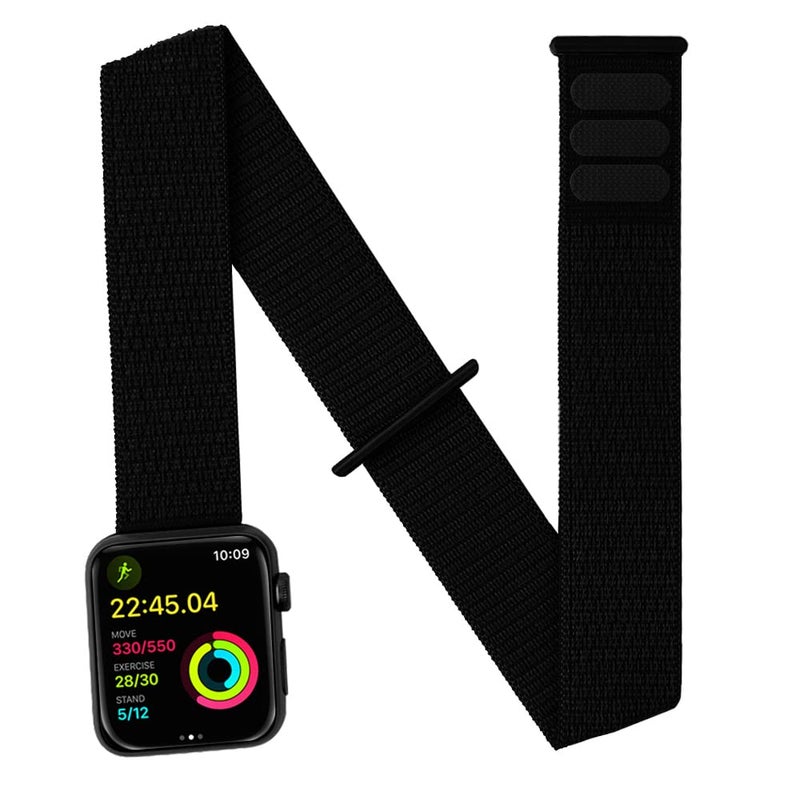 JEMACHE Nylon Sport Armband Compatible with Apple Watch Ultra/Series 10/9/8/7/6/5/4/SE, Upper Arm/Ankle Strap - Image 2