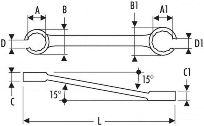 Britool Flare Nut Wrench 12mm x 14mm - Image 2