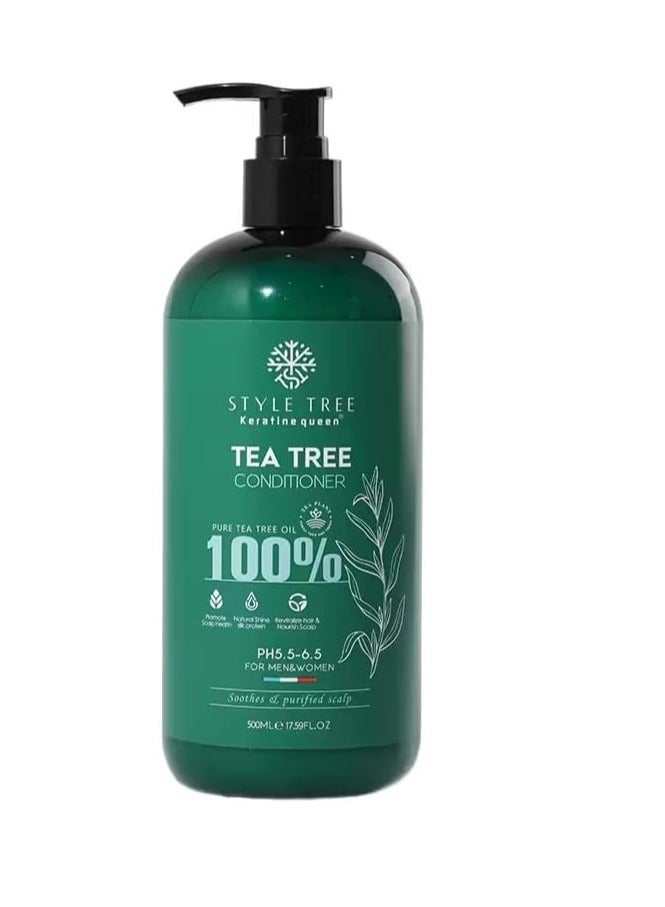 keratine queen 100% Hair care 4in1 Set Shampoo,Conditioner,Mask,Serum Natural Organic Tea Tree Cleansing and refreshing hair care - Image 3
