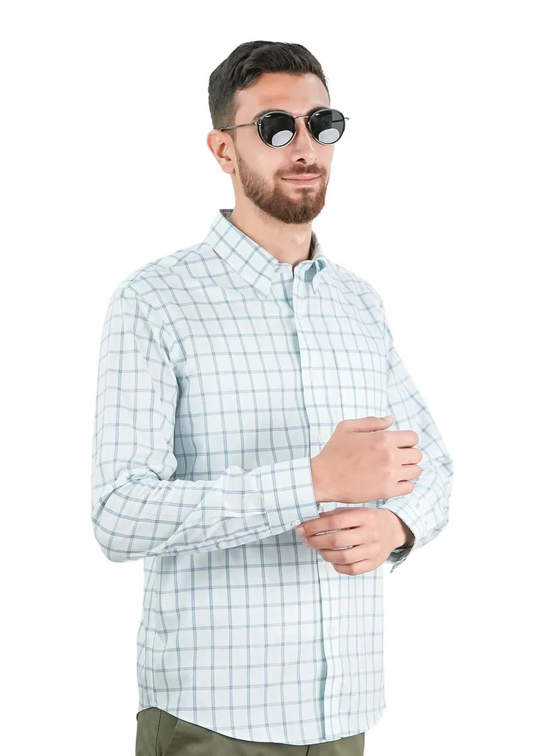 Men's Wrinkle-Free Long Sleeve Cotton Oxford Shirt