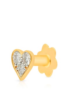 Malabar Gold and Diamonds 18 Carat 750 Purity Yellow Diamond Nosepin MNGNNP0297YVVSVS-GH for Women  - Image 1
