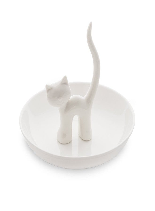 Balvi Gatto XL Cat-Shaped Ring Holder, White - Image 4