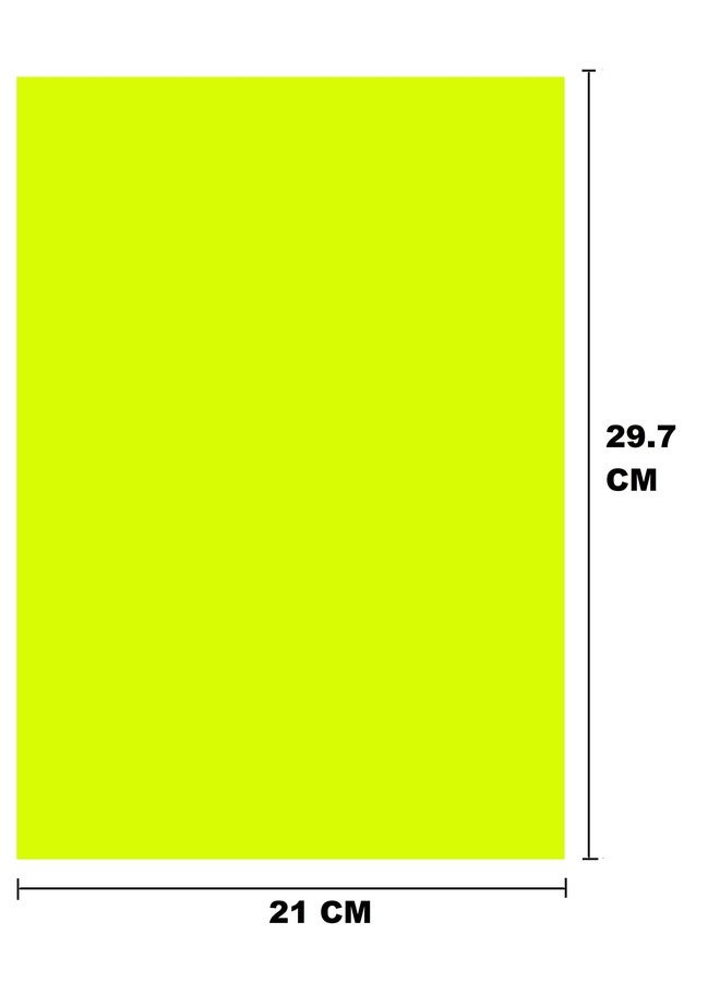 True-Ally ورق لاصق ذاتي الطباعة قابل للطباعة بالليزر أو الحبر النفاث من True-Ally، 30 ورقة A4 (لون ليموني نيون فلورسنت) (عبوة من 30 ورقة) - Image 3