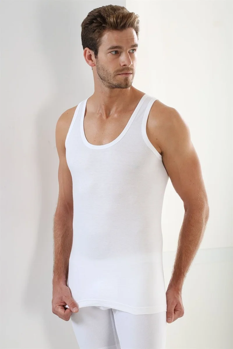 Arma Yıldız Premium Men's Undershirt White 100% Cotton