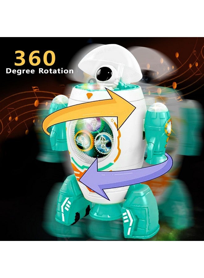 FunBlast Space Rocket Musical Toy - 360 Degree Rotation Space Rocket Robot Toys, Gear Rotation Musical Space Shuttle Toys, Space Robot Dancing Toys with Light and Music for 3+ Years Kids (Multicolor) - Image 5