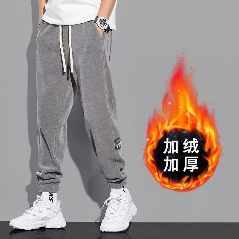 Casual Pants Men'S Autumn Fashion Brand Sports Fashion All-Match Loose Corduroy Pants For Boys - Image 1
