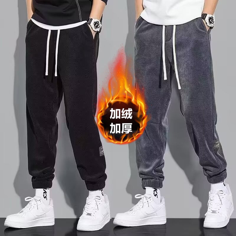 Casual Pants Men'S Autumn Fashion Brand Sports Fashion All-Match Loose Corduroy Pants For Boys - Image 3