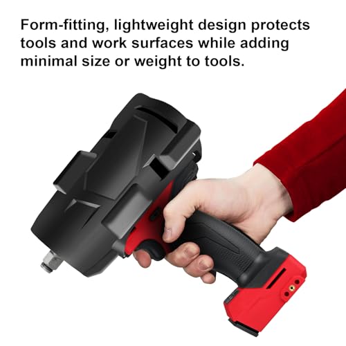 sanbaiyi M18 49-16-2967 49162967 High Torque Impact Wrench Boot rubber Compatible with M18 FUEL 1/2 High Torque Impact (2967-20)- (Black) - Image 4