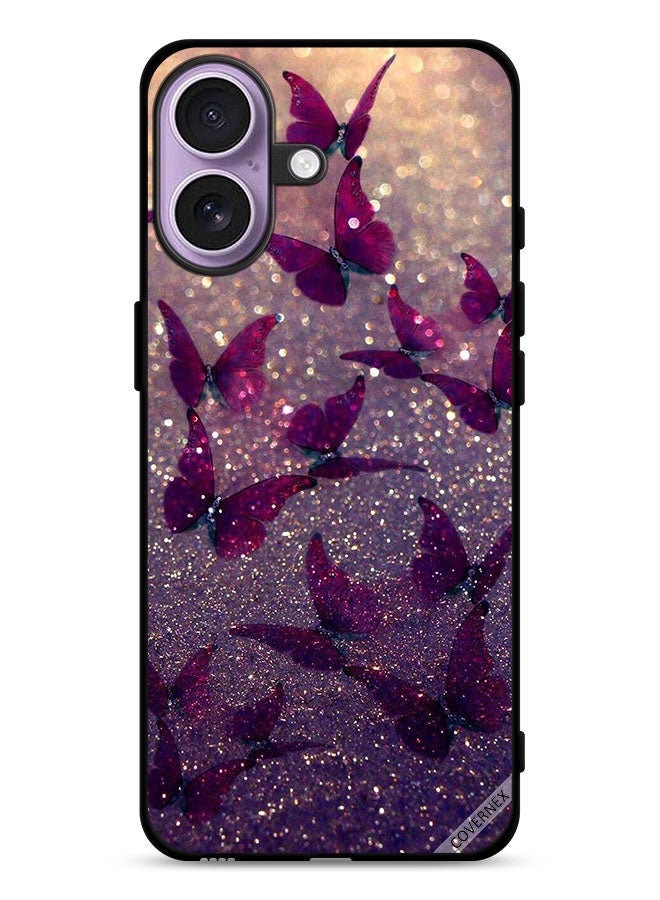 Covernex غطاء حماية آبل آيفون 17 مع لمسات لامعة على شكل فراشات - Image 1