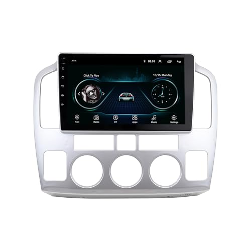 DKMUS Double Din Dash Radio Trim Kit for Suzuki Grand Vitara XL-7 2001-2006 Installation Bezel 9 Inches (Silver) - Image 3