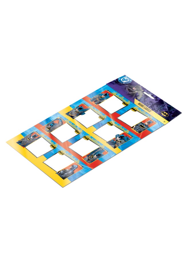 Warner Bros Dc Batman Name Label A4 2Sheet In Opp Bag