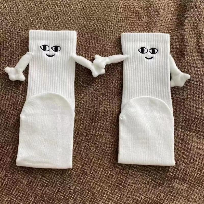 Decorations  Hand Socks Couple Socks Personalized Eyes Magnetic Magnet Automatic Pull - Image 1