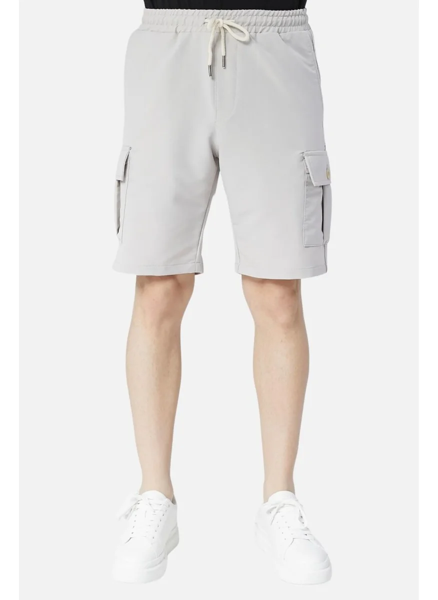 سيدي دينيم Standard Fit Lace-Up Men's Shorts with Elastic Waist Cargo Pocket C360