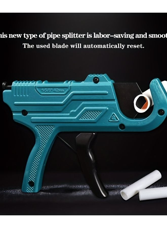 Green Gun Type Tube Cutter Heavy Duty For PEX PVC PPR Plastic Copper Aluminum Pipes - Image 2