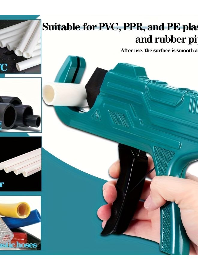 Green Gun Type Tube Cutter Heavy Duty For PEX PVC PPR Plastic Copper Aluminum Pipes - Image 4