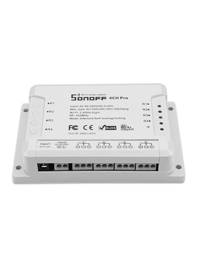 Sonoff 4CH Pro R3 Wi-Fi Smart Switch 4-Channel Din Rail Mounting Home White - Image 4