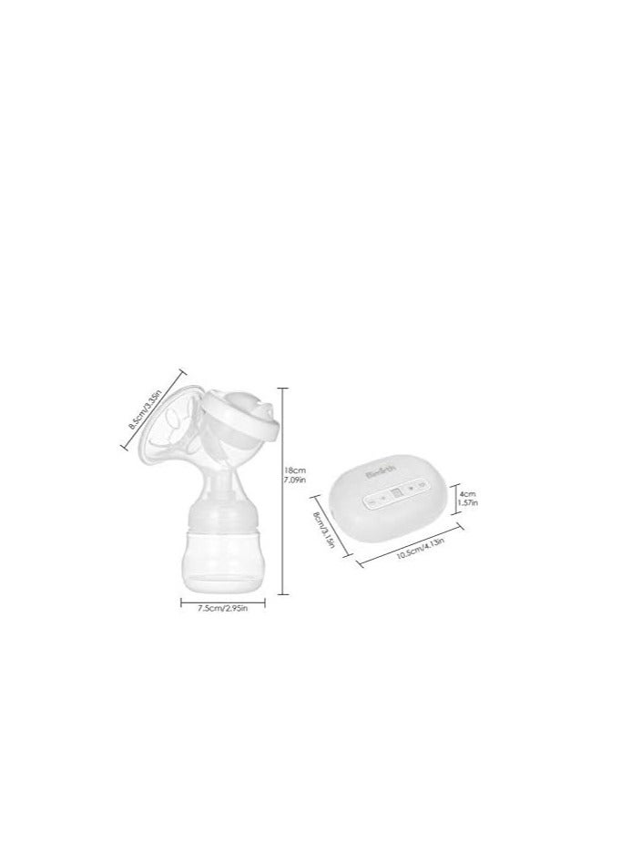 Bimirth Electric Double Breast Pump Portable Breastfeeding Pump with Strong Suction Pain Free Strong Suction Breast Massage with Nipple Baby Bottle for Baby and Moms - Image 4
