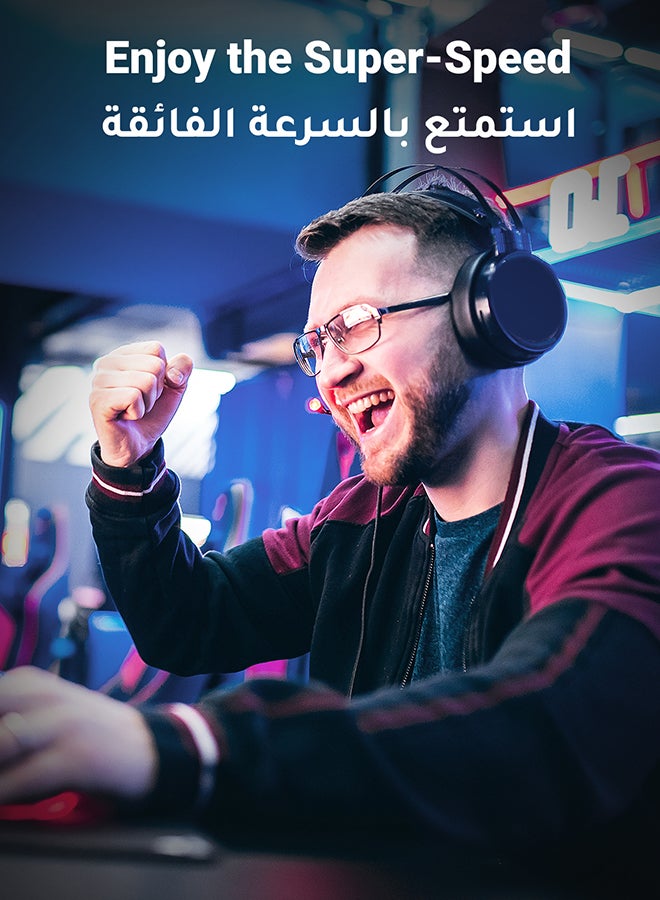 يو جرين محول شبكة دونجل AC1300 ثنائي النطاق بخاصية الواي فاي وبمنفذ USB 3.0 يدعم تقنية 5G بتردد 2.4 جيجاهرتز للكمبيوتر المكتبي والكمبيوتر اللاسلكي الصغير لنظام التشغيل ويندوز 7 فما فوق وماك 10.11 فما فوق ولينكس - Image 3