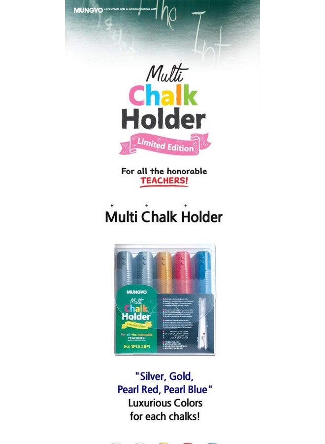 Mungyo Multi Chalk Holder Pastel Holder 5 Pcs Set - Image 4