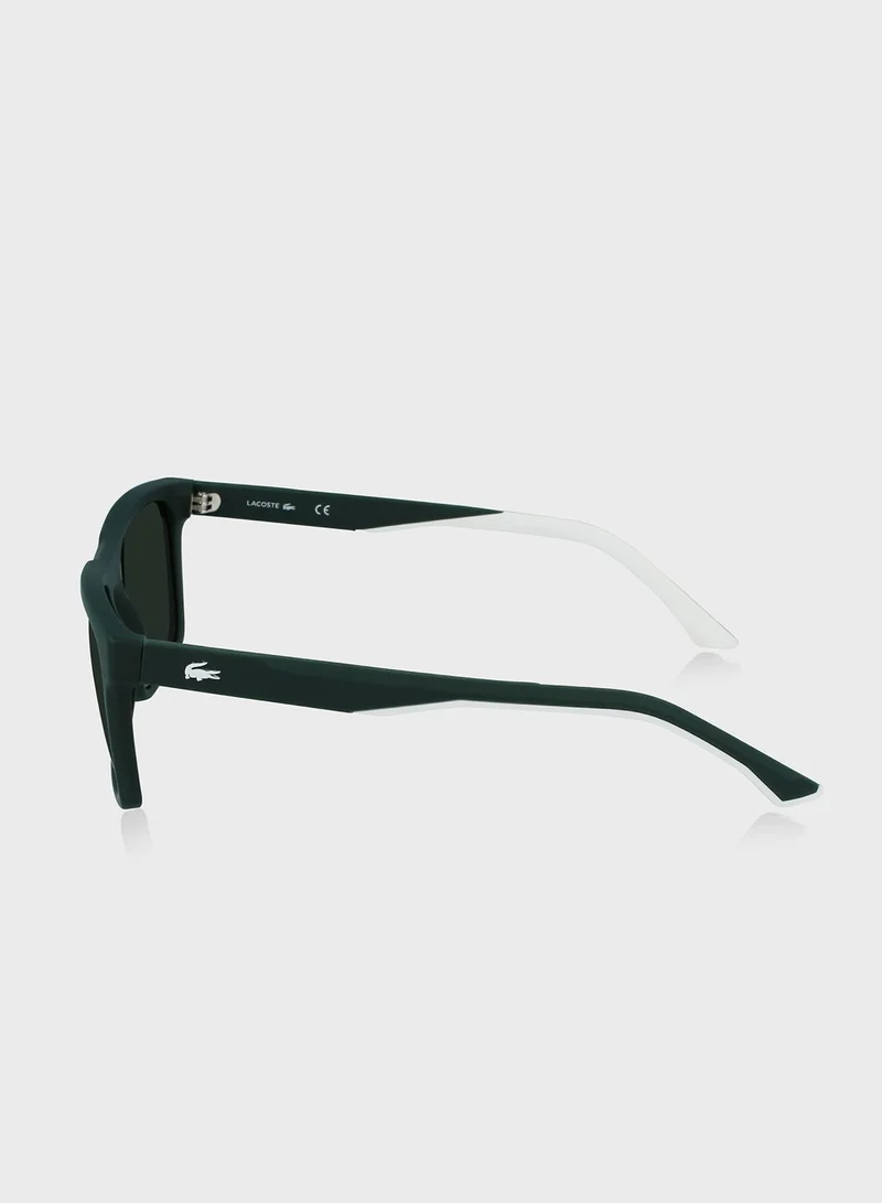 لاكوست نظارة شمسية بعدسات مستطيلة