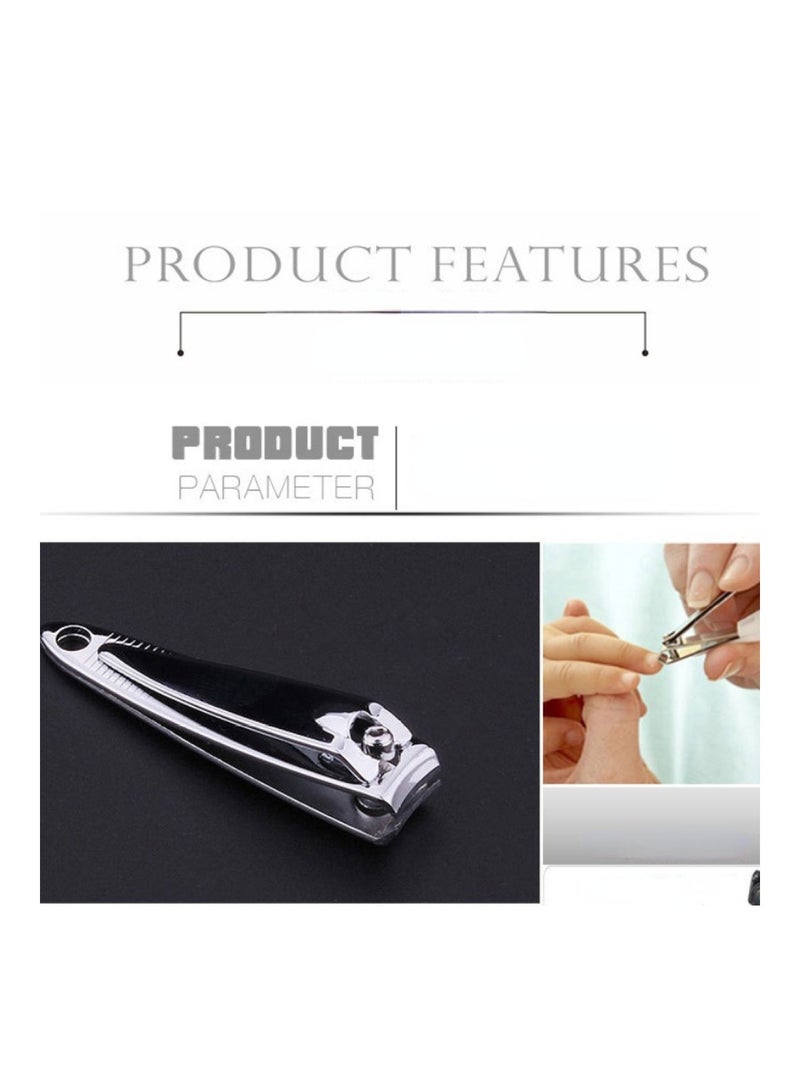 7-Piece Manicure Set Stainless Steel Nail Clippers With Professional Eyebrow Scissors Tweezers - Image 4