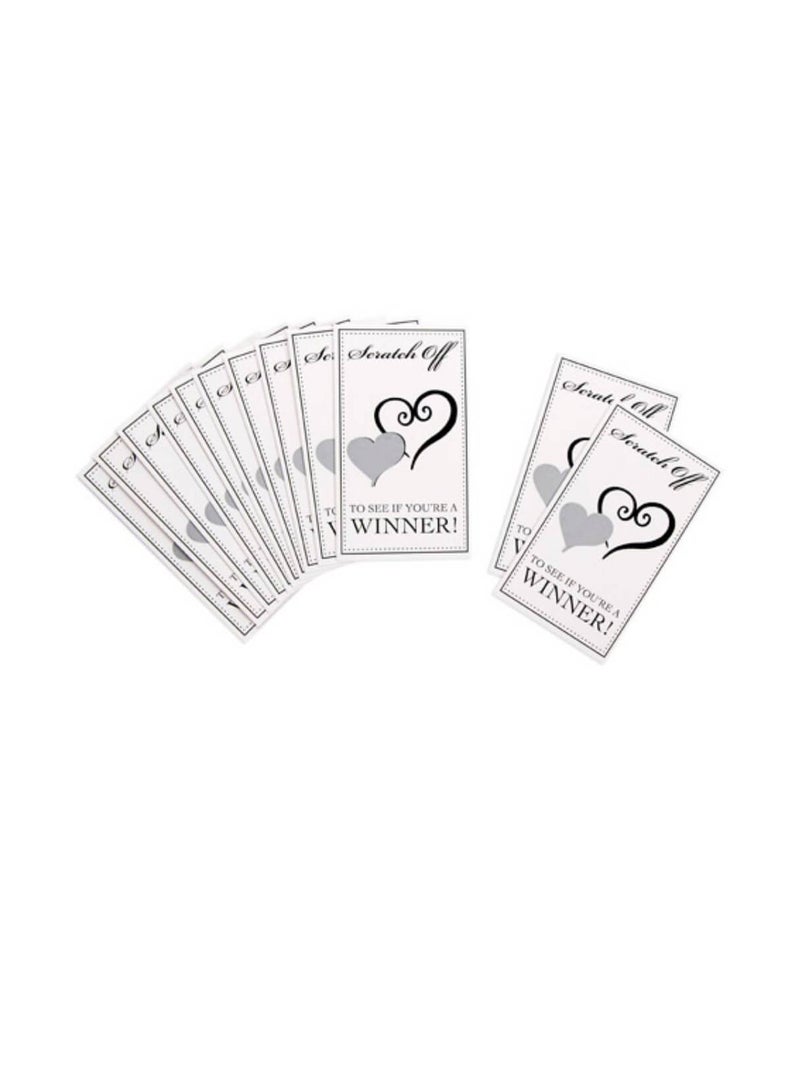 خدش بطاقات مزدوجة القلب العرسان 12 قطعة - Image 2